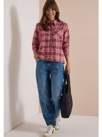 Cecil Karierte Corduroy Blouse in Velvet Rose