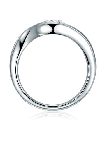 Trilani Ring aus Sterling Silber mit Zirkonia in silber