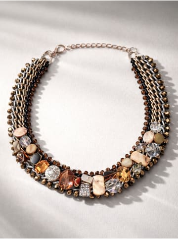 collezione alessandro Opulente Statementkette " Natascha " in mehrfarbig
