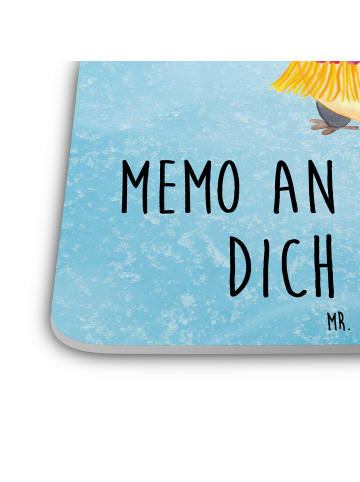 Mr. & Mrs. Panda Untersetzer für Gläser Pinguin Kokosnuss mit Sp... in Eisblau