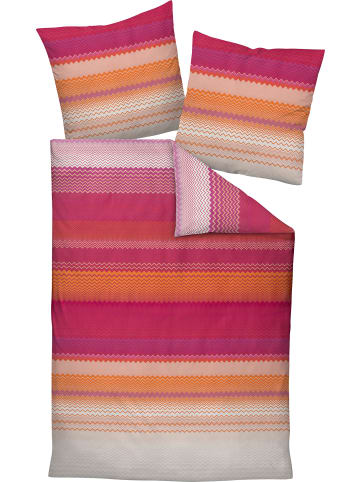 Janine Mako-Satin Bettwäsche in pink