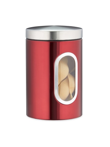 relaxdays 2x Vorratsdose in Rot - 1,4 l