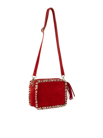 IZIA Damen Crossbody Bag Aus Leder in Rot