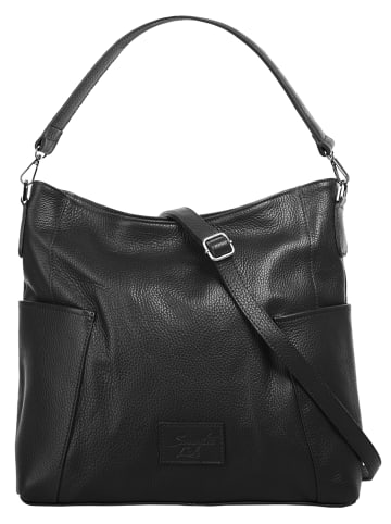 Samantha Look Shopper echt Leder in schwarz