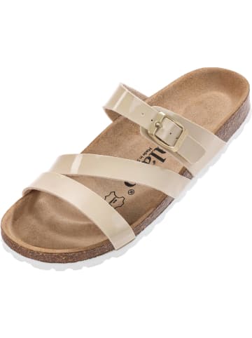 palado Pantoletten in Beige/Weiß