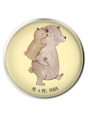 Mr. & Mrs. Panda Stöpsel Papa Bär ohne Spruch in Gelb Pastell