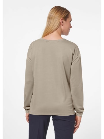 MADELEINE Sweatshirt mit Knoten-Drapierung in dunkelsahara