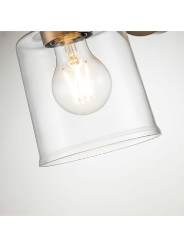 Licht-Erlebnisse Wandlampe (B)13.1 x (H)24.3 cm in Messing verwittert TransparentMessing verwittert Transparent