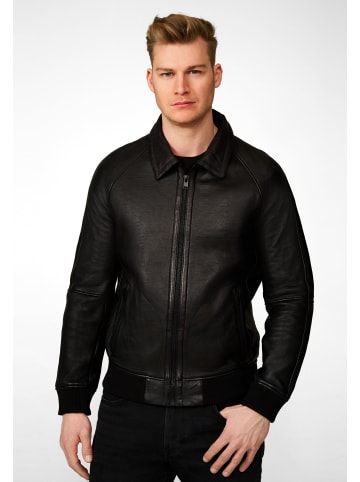 Ricano Herren Lederjacke Ben in Schwarz