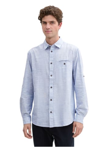 Tom Tailor Hemd STRUCTURED SLUBYARN in Mehrfarbig