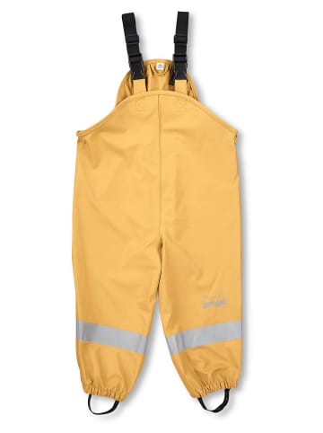 Sterntaler Regenträgerhose ungefüttert uni in mittelgelb