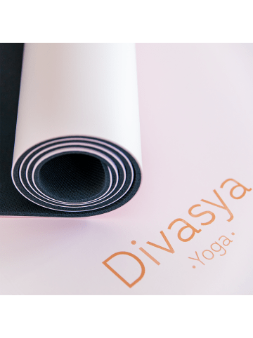 Divasya Yogamatte Professional Grip in Pastell-Pink - 185 x 68 x 0,45cm