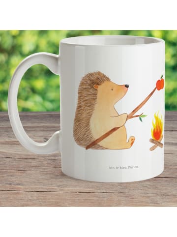 Mr. & Mrs. Panda Plastikbecher Igel Grillen ohne Spruch in Weiß