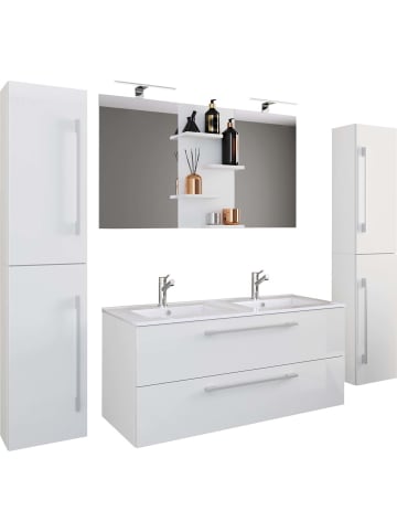 ebuy24 Badmöbelset BudasiS Weiß 111 x 47 cm