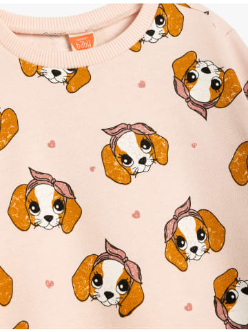 KOTON Sweatshirt in Rosa Gemustert