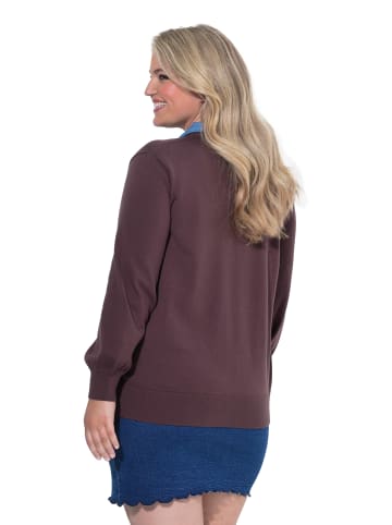 MIAMODA Pullover in haselnussbraun