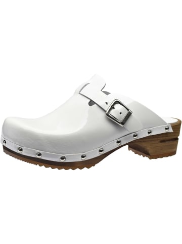 Sanita Comfortwear Clog "Wood-Krisla Open" in Weiß