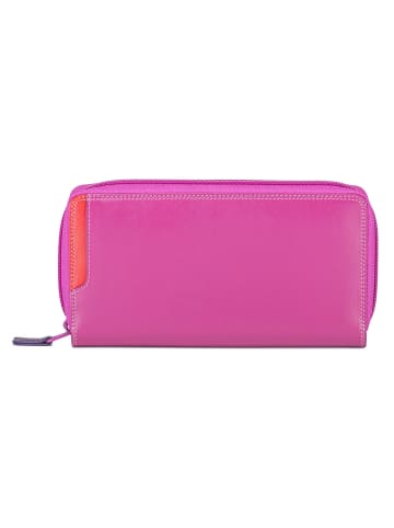 MYWALIT Geldbörse RFID Schutz Leder 20 cm in sangria multi