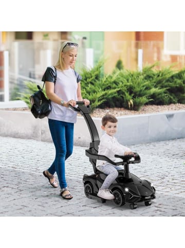 COSTWAY 3-in-1 Lamborghini Rutschauto in Schwarz