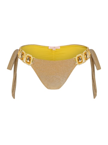 Moda Minx Bikini Hose Lumiere Boujee Tie Side Brazilian in Gold