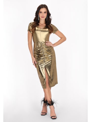 faina Women Dress in gold