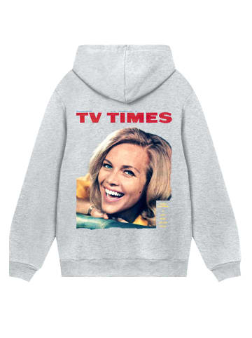 F4NT4STIC Hoodie TV Times Honor Blackman 1964 Cover in grau meliert