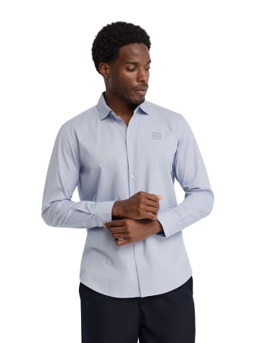 Polo Club Hemd MAN BLOCK POPLIN IO LONG SLEEVE SLIM FIT in Baby Blau