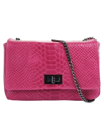 Cluty Umhängetasche echt Leder in pink