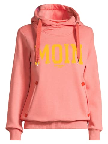 Salzhaut Hoodie für Damen in koralle