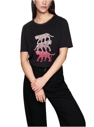 MARC CAIN T-Shirt mit Aufdruck Rethink Together in Schwarz