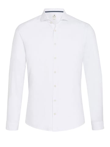 Pure Casual Hemd Langarm in Uni weiß