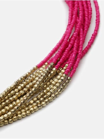 IZIA Halskette in Pink Gold Mehrfarbig