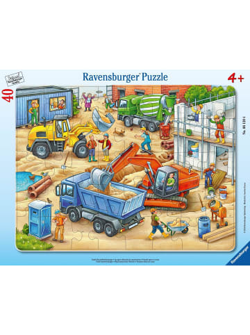 Ravensburger Große Baustellenfahrzeuge. 30-48 Teile Rahmenpuzzle