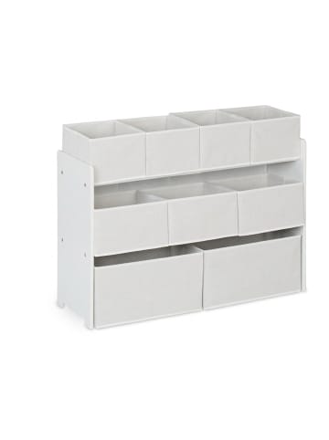 relaxdays Kinderregal in Weiß - (B)92 x (H)60 x (T)30 cm