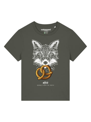 wat? Apparel T-Shirt [#afts] Fuchs in Khaki