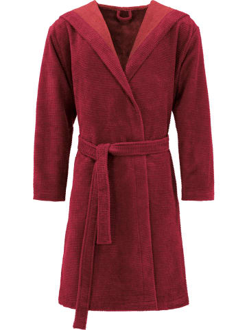 Erwin Müller Unisex-Bademantel Schwanau in weinrot