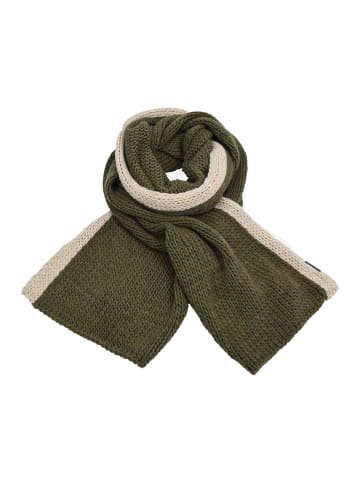 elkline Strickschal Wrapped in olive - lightsand