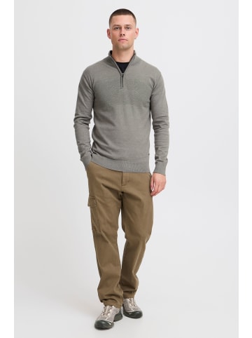 INDICODE Troyer IDErno 35423MM Strickpulli mit Reißverschluss in Grau