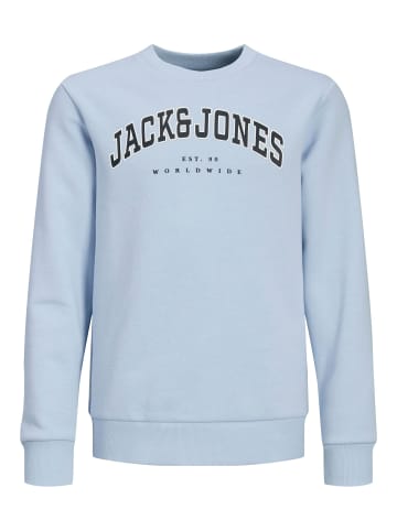 JACK & JONES Junior Sweatshirt JJECALEB VARSITY SWEAT CREW NECK JNR in chambray blue