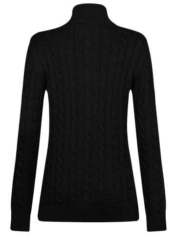 Felix Hardy Grobstrick Zopfmuster Langarm Strickjacke in Schwarz