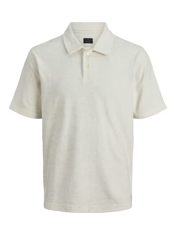 JACK & JONES Junior Frottee Poloshirt JPRBLABEN S/S POLO JNR in cloud dancer