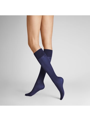 Hudson Feinkniestrümpfe Micro 50 druckfreier Bund in royal blue