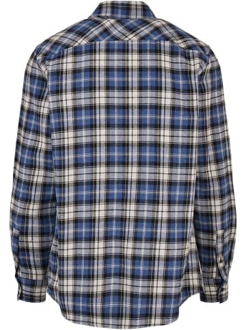 Urban Classics Urban Classics Herren Checked Roots Shirt in darkblue/white