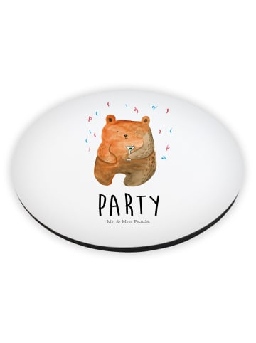 Mr. & Mrs. Panda magnet Bär Party mit Spruch in Weiß
