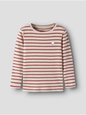 name it Nmfolycca Langarmshirt in peyote melange