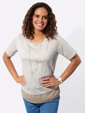 WITT WEIDEN Ringelshirt in sesam-ecru-geringelt