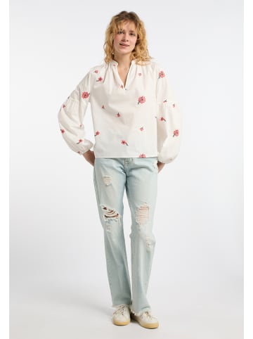 DreiMaster Damen Tunika in Wollweiss Koralle