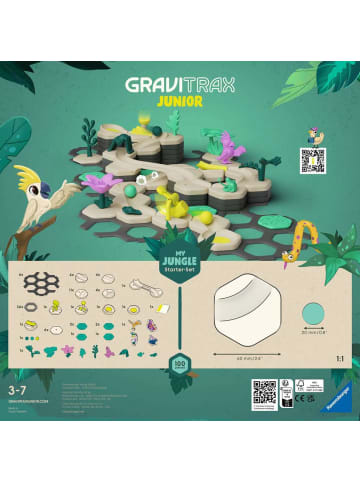 Ravensburger Konstruktionsspiel GraviTrax Junior Starter-Set L Jungle 3-7 Jahre in bunt