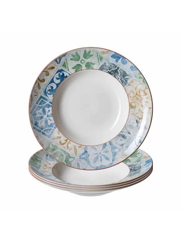 4er Set Pastateller Roma Antica in Grün ø 30,5 cm