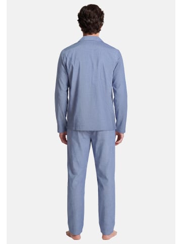 Seidensticker Pyjama Classic Fil a Fil in Nightblue